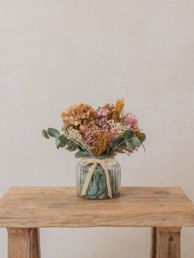 Jarrón con flores preservadas colección Agatha Bebé