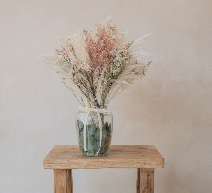 Jarrón con flores preservadas Magno