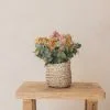 Cesta con asa con flores preservadas Agatha