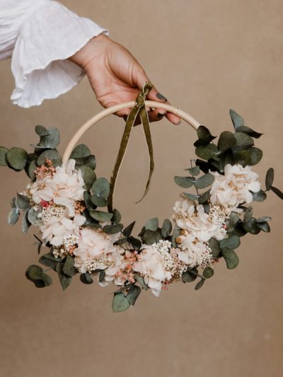 Porta alianzas de flores preservadas Camomile Bouquet