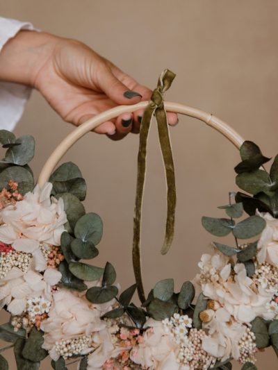 Porta alianzas de flores preservadas 1 Camomile Bouquet