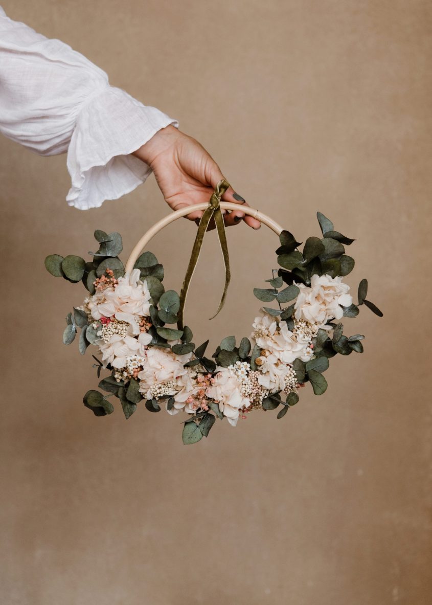 Porta alianzas de flores preservadas 4 Camomile Bouquet