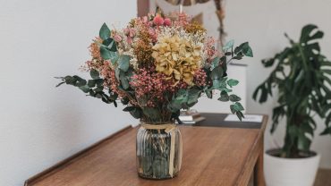 Jarrón flores preservadas Camomile Bouquet