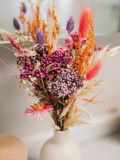Jarrón con flores preservadas mini multicolor - Camomile Bouquet 1