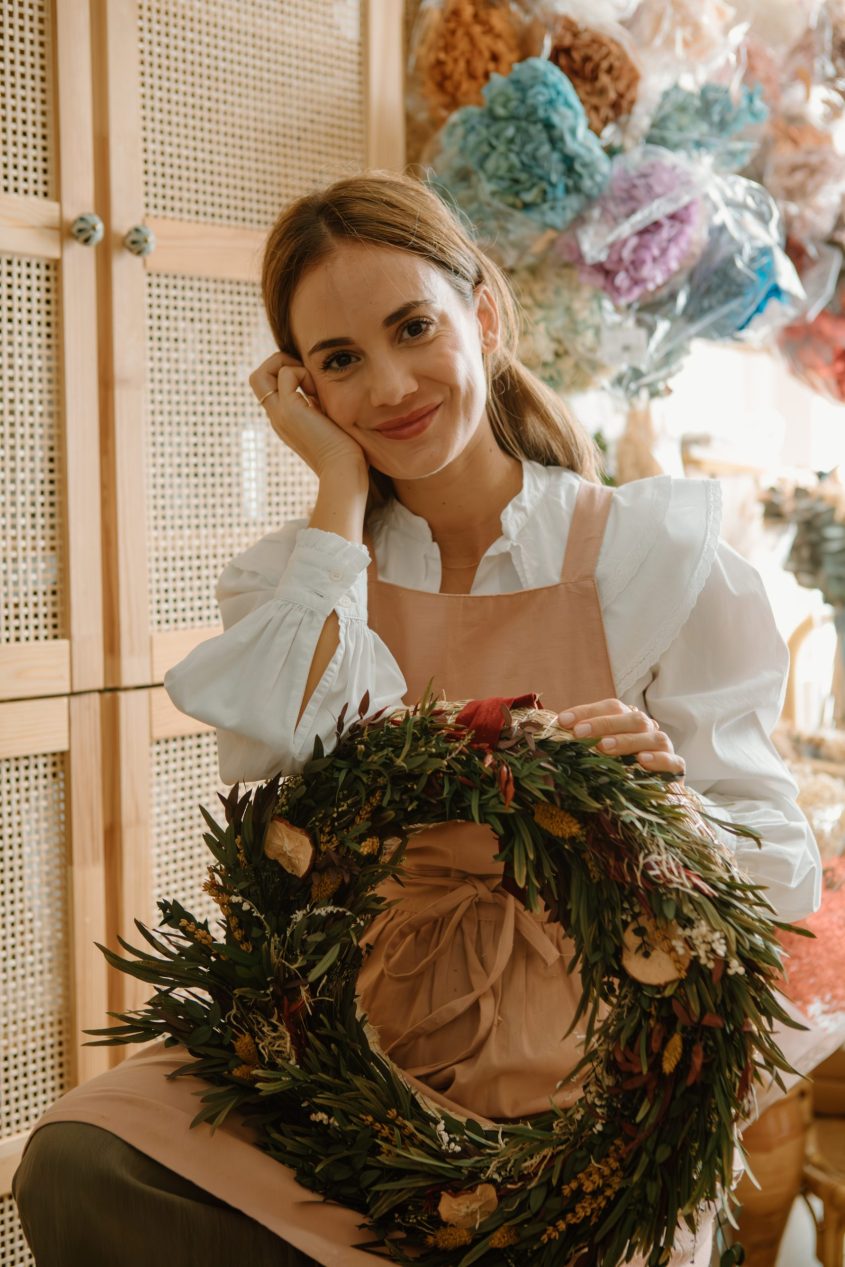 Taller corona de navidad - Camomile Bouquet 2