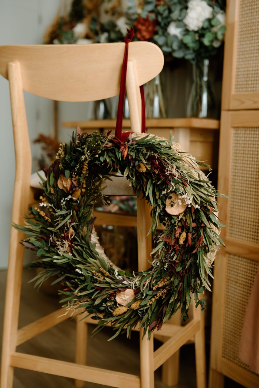 Taller corona de navidad - Camomile Bouquet 3
