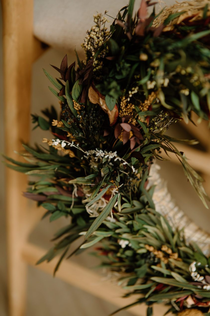 Taller corona de navidad - Camomile Bouquet 4