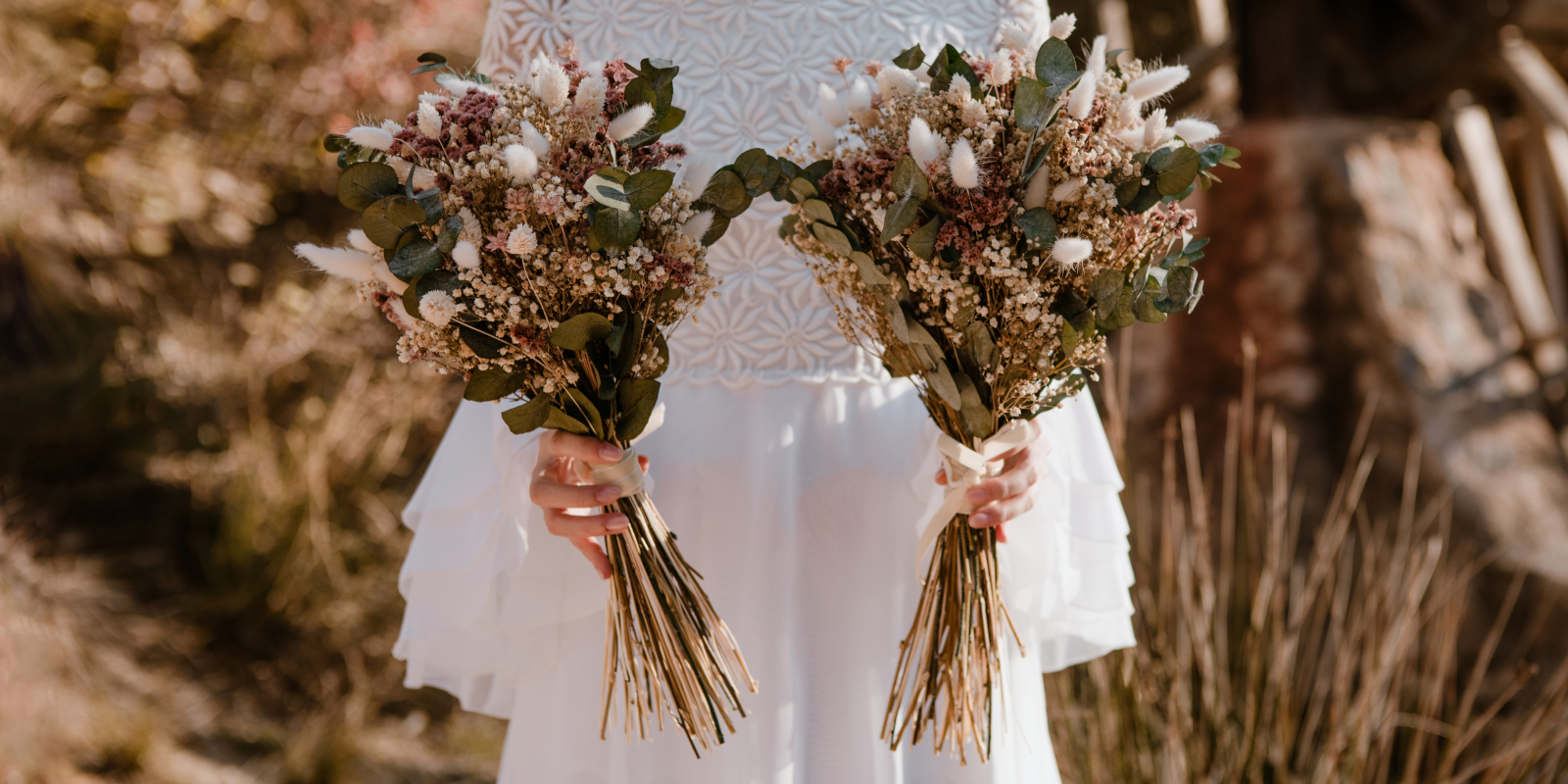 Ramo de novia de flores preservadas - Camomile Bouquet - Banner 2023 2