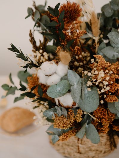 Cesta de flores preservadas otoñal 3 - Camomile Bouquet