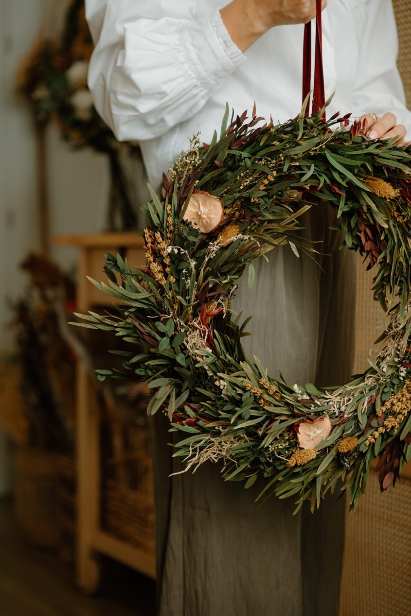 Corona silvestre preservada 3 - Camomile Bouquet