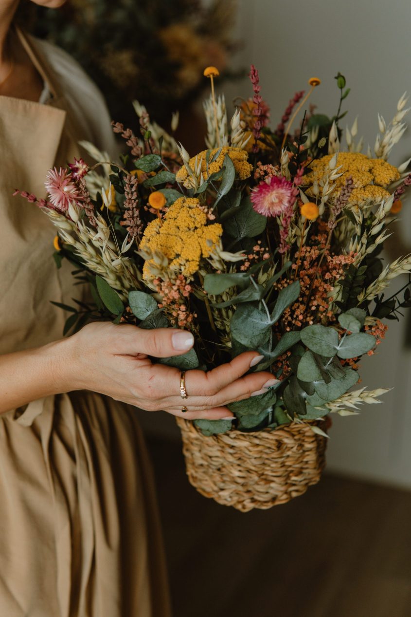 taller de Primavera – Cestas de Flores Preservadas - Camomile Bouquet (1) (1)